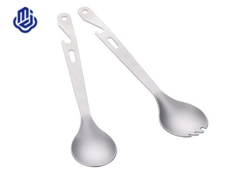 Conjunto de colheres de garfo de titânio